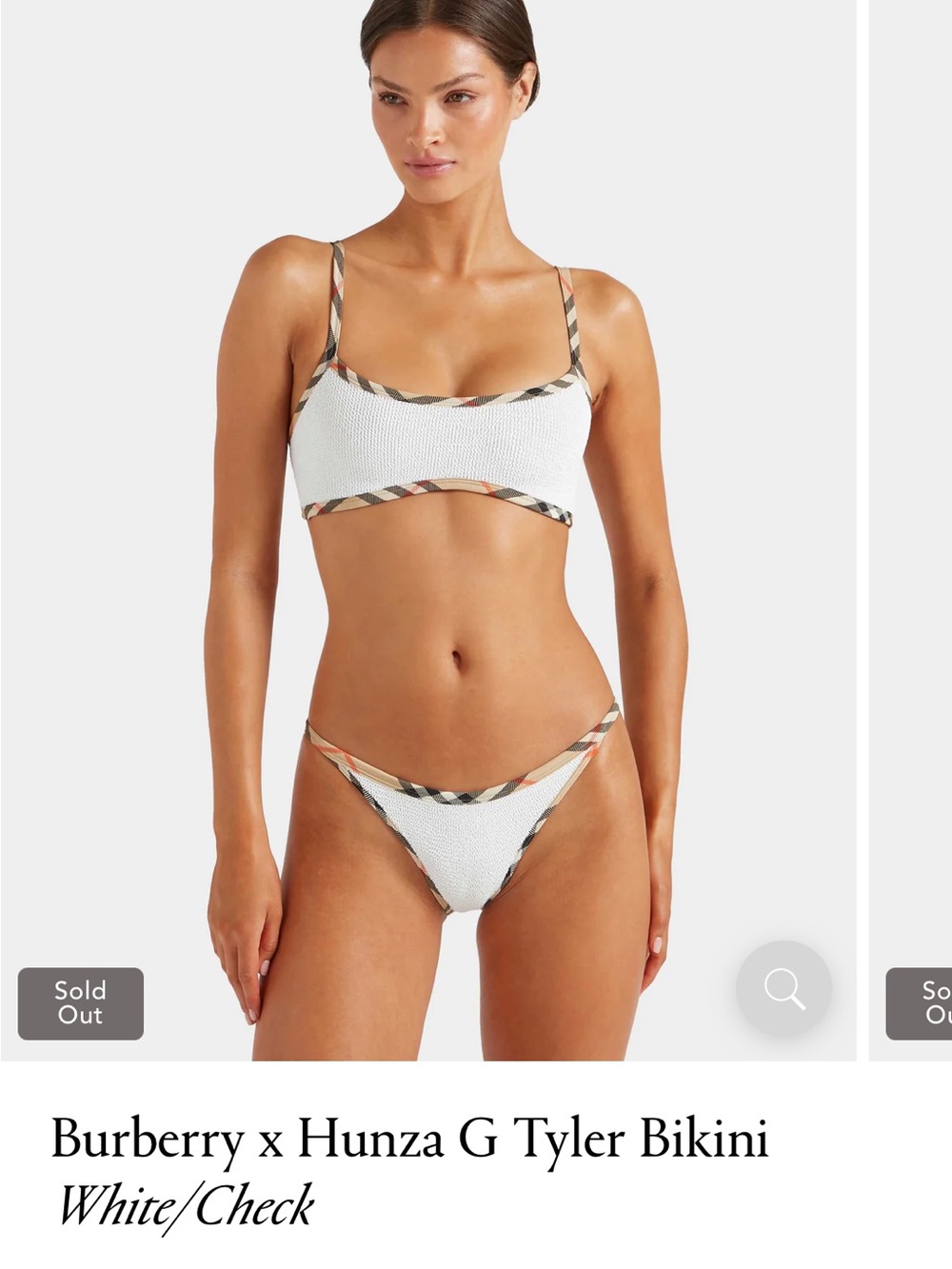 Burberry x Hunza G Tyler Bikini
White/Check SOLD OUT